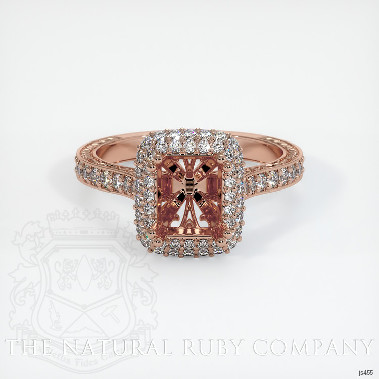 14K Rose Gold Antique Style Ring Setting