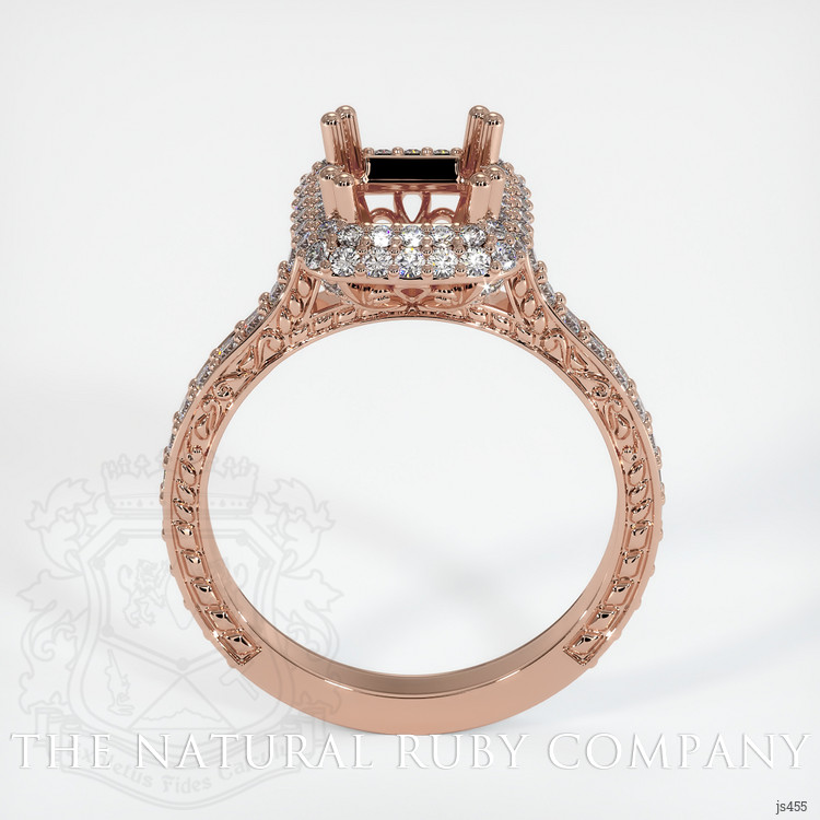 14K Rose Gold Antique Style Ring Setting
