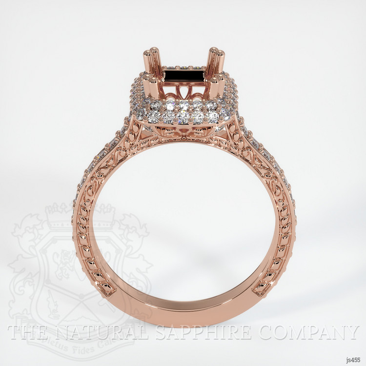 14K Rose Gold Antique Style Ring Setting