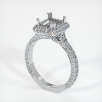 10K White Gold Antique Style Ring Setting Video