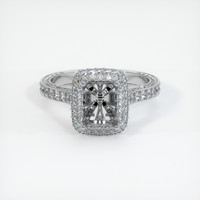 10K White Gold Antique Style Ring Setting Image