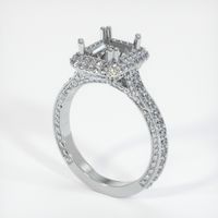 14K White Gold Antique Style Ring Setting Video