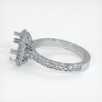14K White Gold Antique Style Ring Setting Image