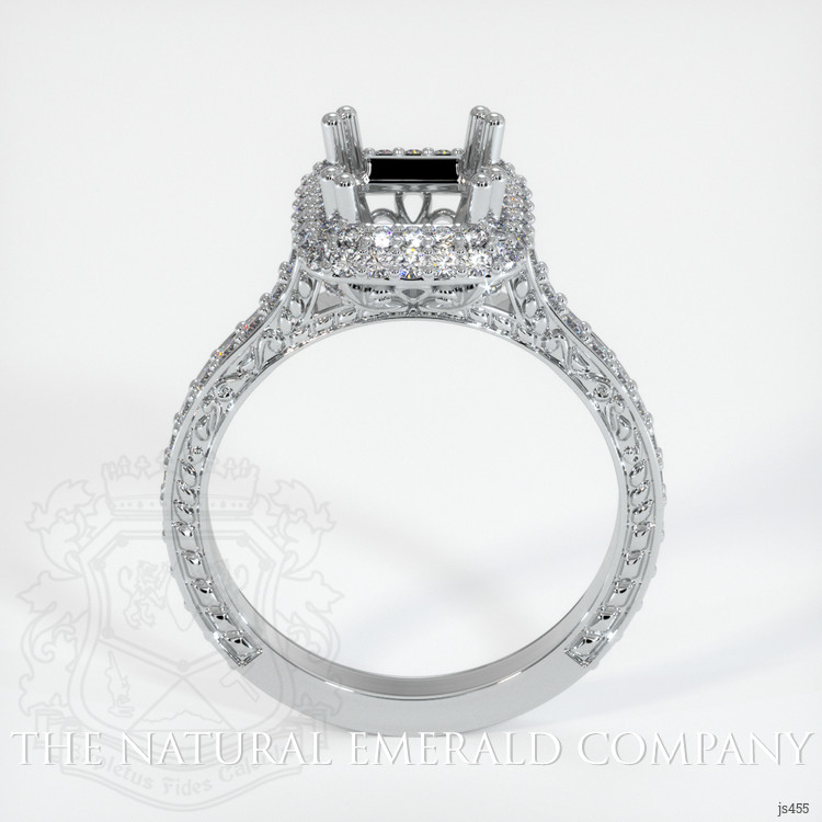 18K White Gold Antique Style Ring Setting
