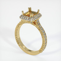 10K Yellow Gold Antique Style Ring Setting Video