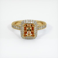 10K Yellow Gold Antique Style Ring Setting Image