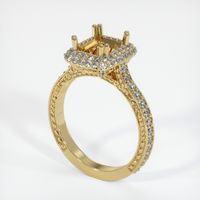 14K Yellow Gold Antique Style Ring Setting Video