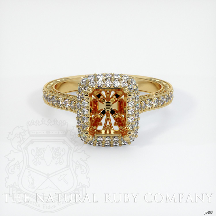 14K Yellow Gold Antique Style Ring Setting