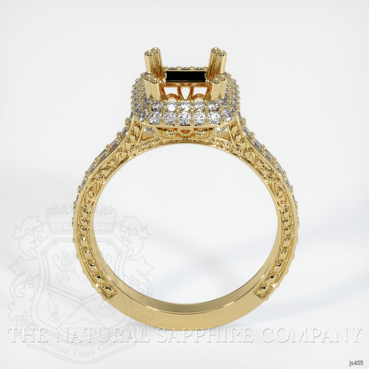 14K Yellow Gold Antique Style Ring Setting
