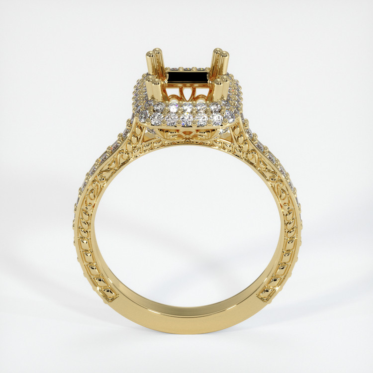 14K Yellow Gold Antique Style Ring Setting