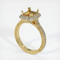 18K Yellow Gold Antique Style Ring Setting Video