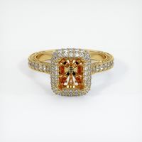 18K Yellow Gold Antique Style Ring Setting Image