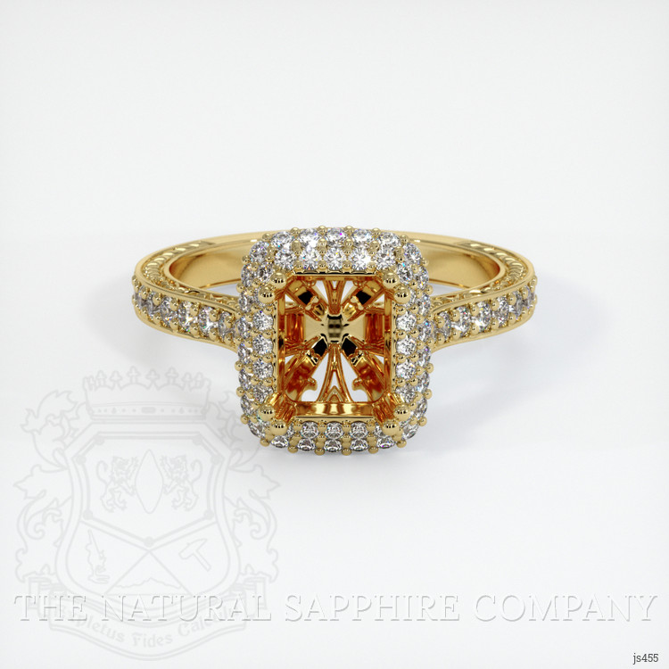 18K Yellow Gold Antique Style Ring Setting