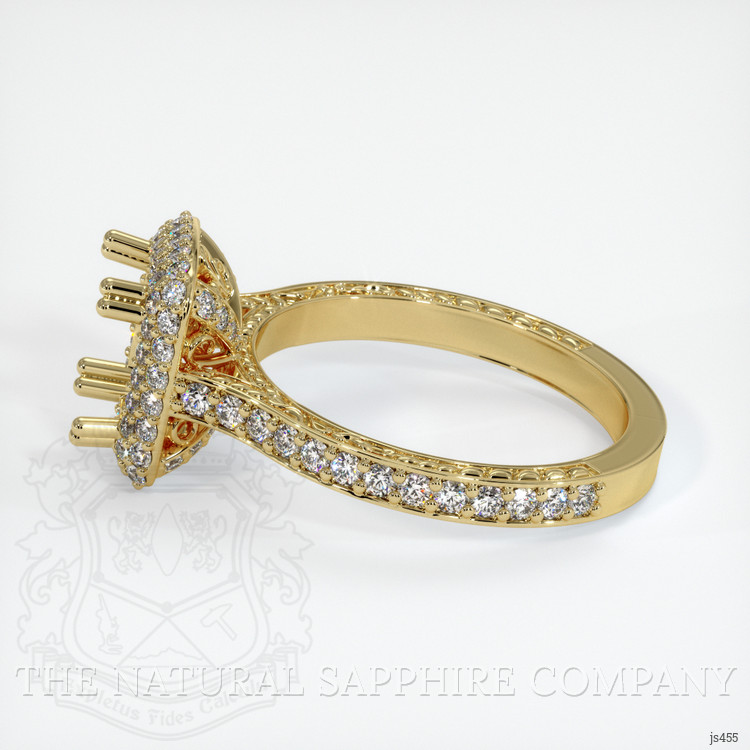 18K Yellow Gold Antique Style Ring Setting