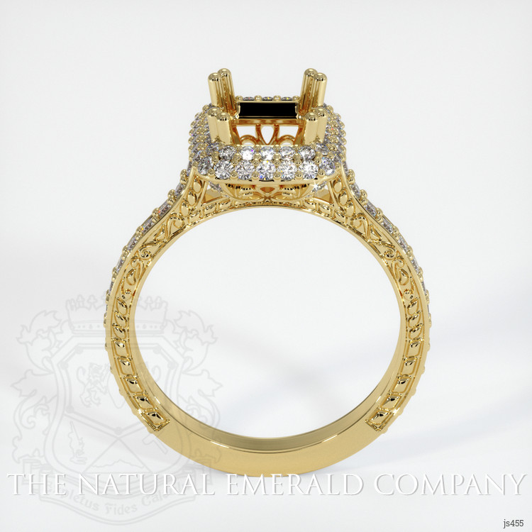 18K Yellow Gold Antique Style Ring Setting