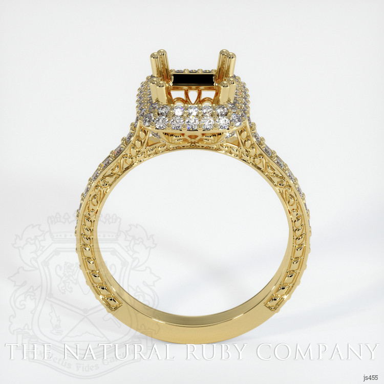 18K Yellow Gold Antique Style Ring Setting