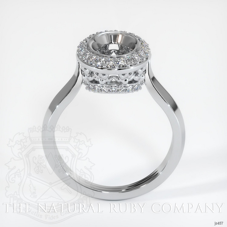 Platinum 950 Antique Style Ring Setting