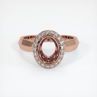 14K Rose Gold Antique Style Ring Setting Image