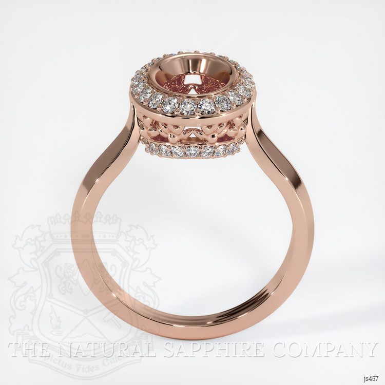 14K Rose Gold Antique Style Ring Setting