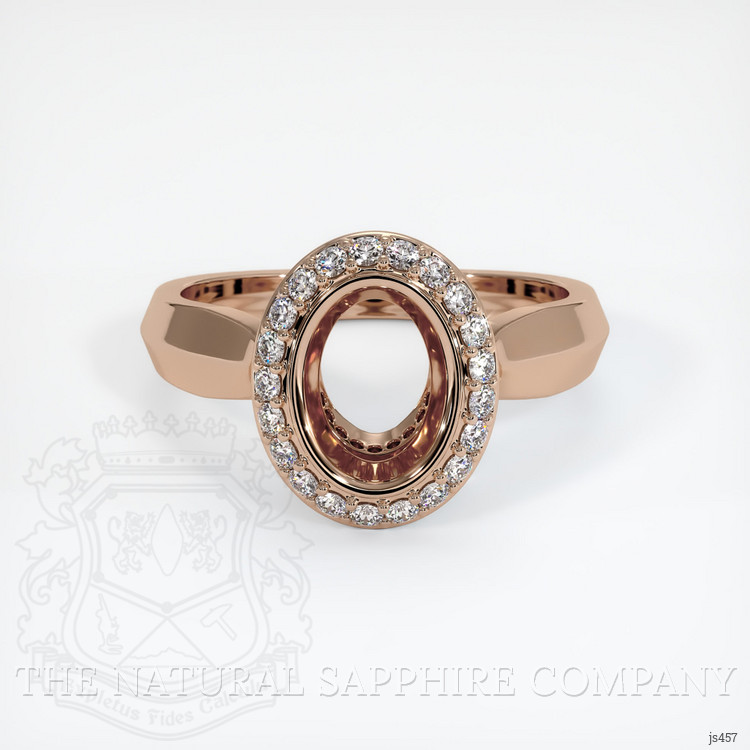 18K Rose Gold Antique Style Ring Setting