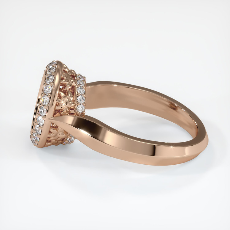 18K Rose Gold Antique Style Ring Setting