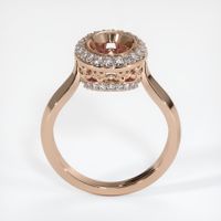 18K Rose Gold Antique Style Ring Setting Image