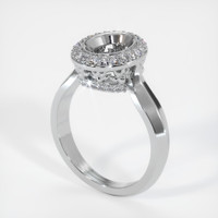 10K White Gold Antique Style Ring Setting Video