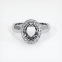 10K White Gold Antique Style Ring Setting Image