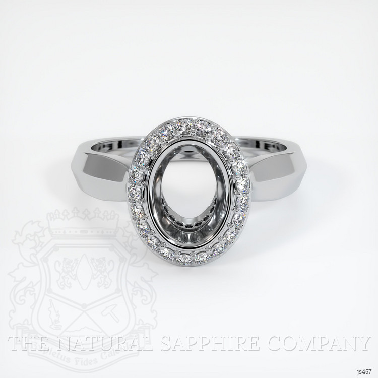 10K White Gold Antique Style Ring Setting