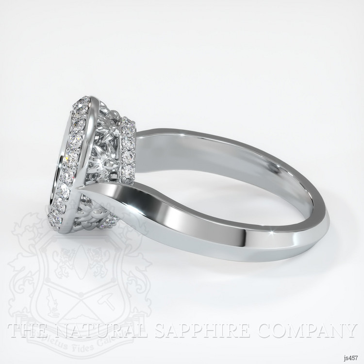 18K White Gold Antique Style Ring Setting
