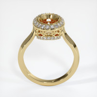 10K Yellow Gold Antique Style Ring Setting Image