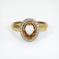 14K Yellow Gold Antique Style Ring Setting Image