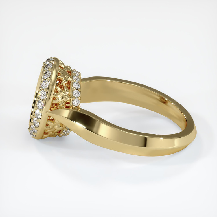 14K Yellow Gold Antique Style Ring Setting