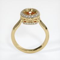 14K Yellow Gold Antique Style Ring Setting Image