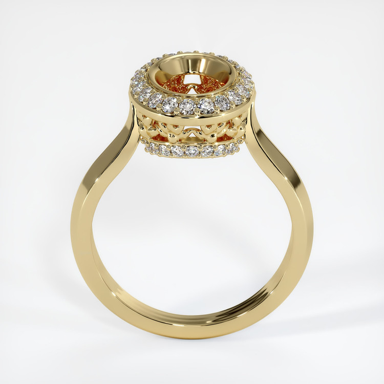 14K Yellow Gold Antique Style Ring Setting
