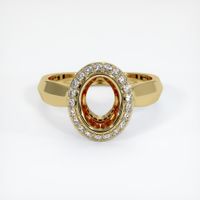 18K Yellow Gold Antique Style Ring Setting Image