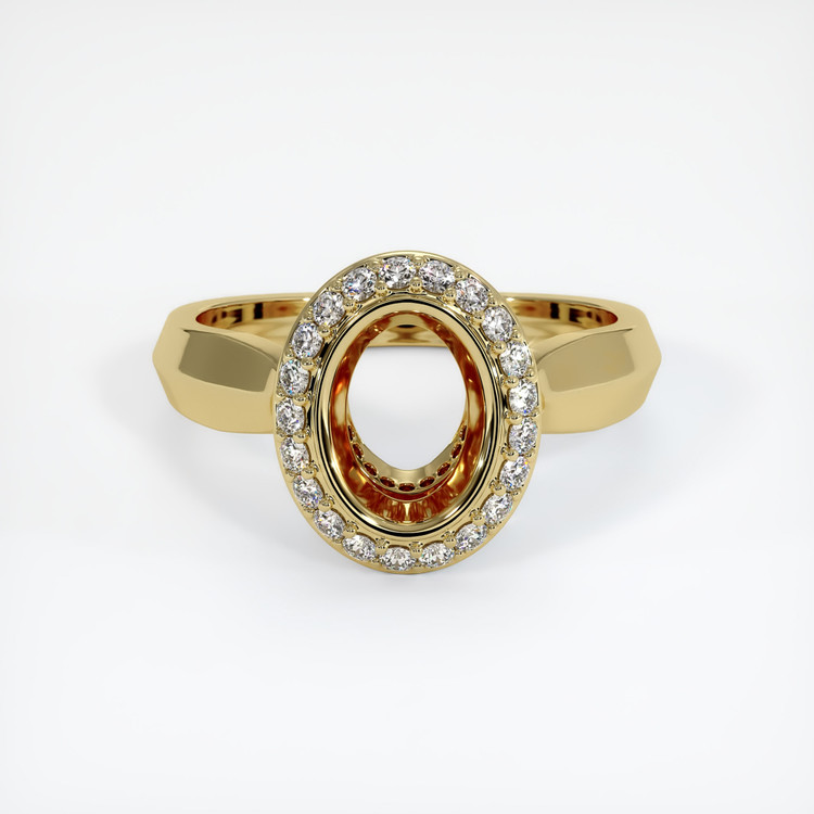 18K Yellow Gold Antique Style Ring Setting
