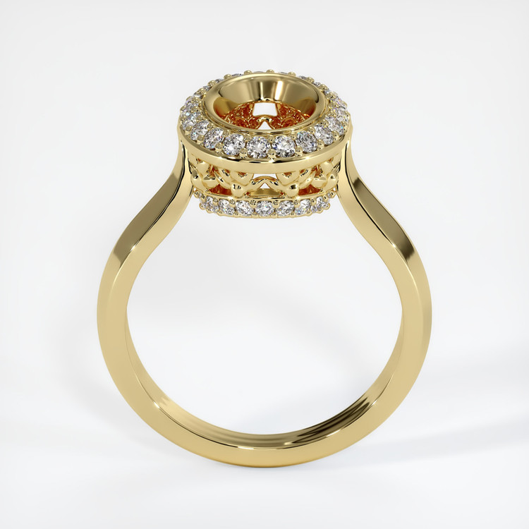 18K Yellow Gold Antique Style Ring Setting