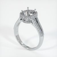 Platinum 950 Antique Style Ring Setting Video