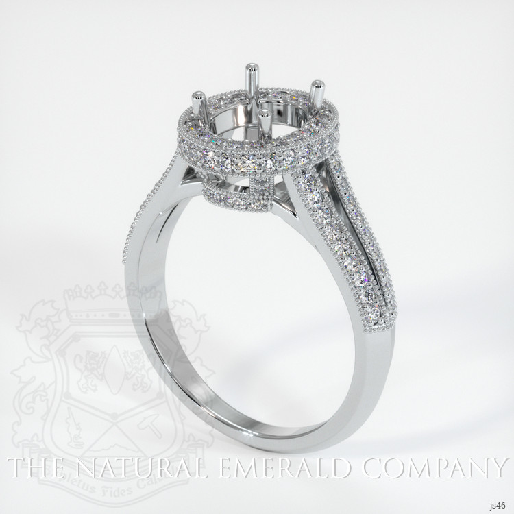 Platinum 950 Antique Style Ring Setting