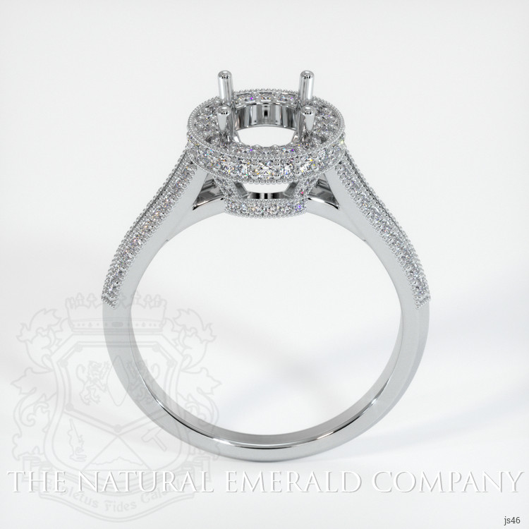 Platinum 950 Antique Style Ring Setting