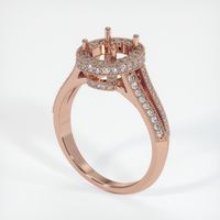 14K Rose Gold Antique Style Ring Setting Video