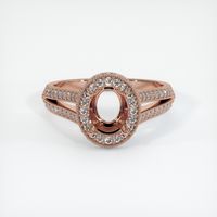 14K Rose Gold Antique Style Ring Setting Image
