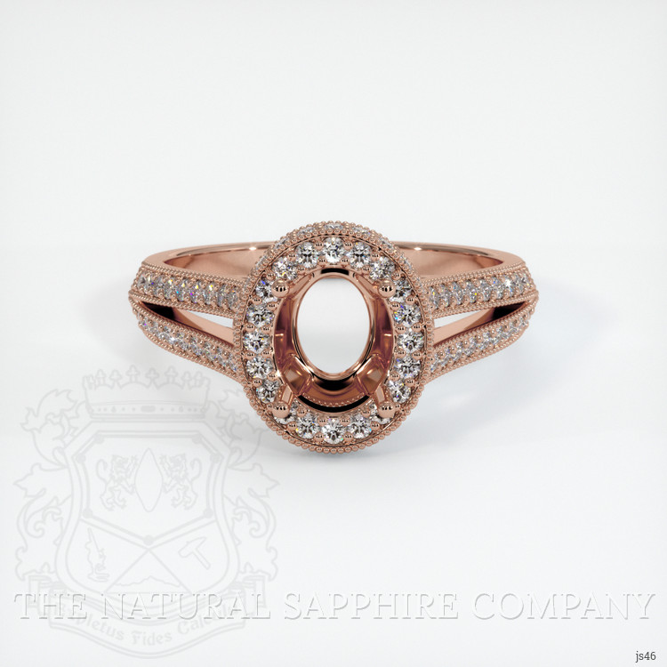 14K Rose Gold Antique Style Ring Setting