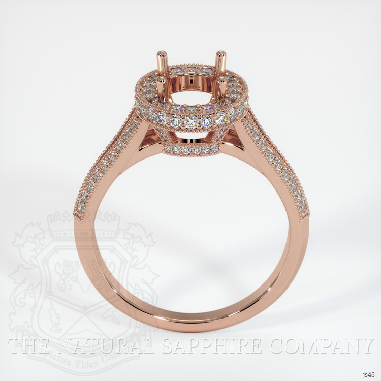 14K Rose Gold Antique Style Ring Setting
