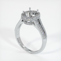 10K White Gold Antique Style Ring Setting Video