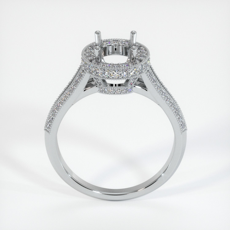 18K White Gold Antique Style Ring Setting