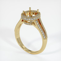 10K Yellow Gold Antique Style Ring Setting Video