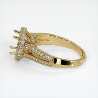 10K Yellow Gold Antique Style Ring Setting Image