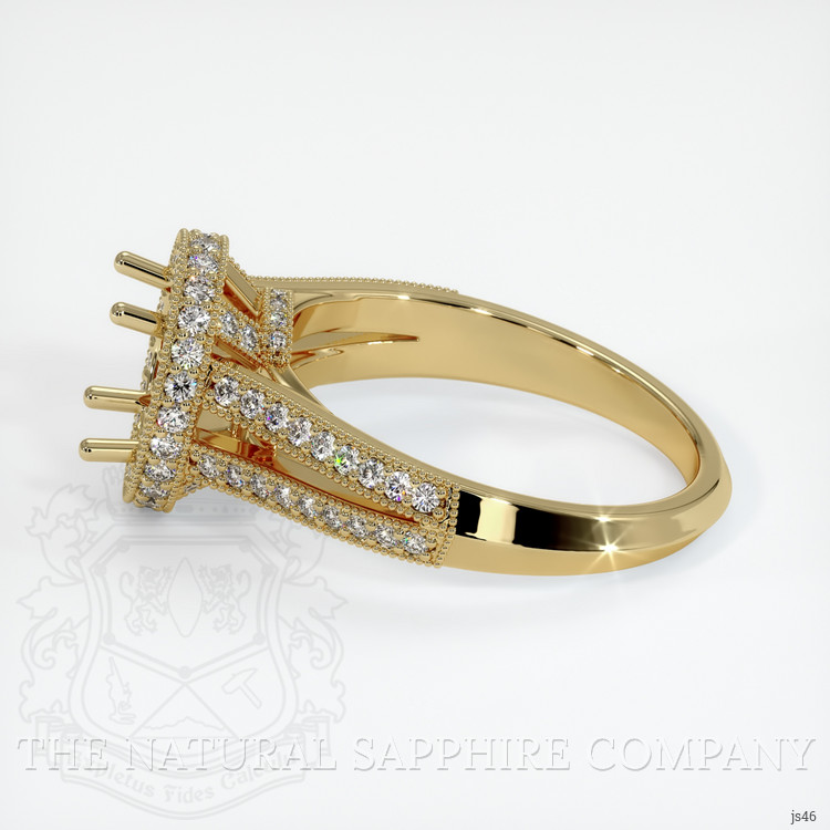 10K Yellow Gold Antique Style Ring Setting